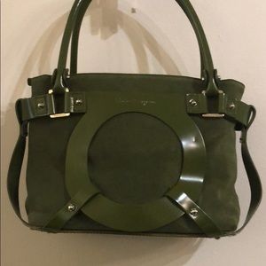 Hunter Green Salvatore Ferragamo Purse